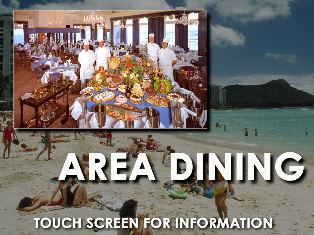 Tourism Kiosk Dining Attraction Screen