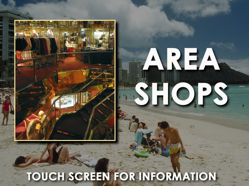 Tourism Kiosk Shopping Attraction Screen